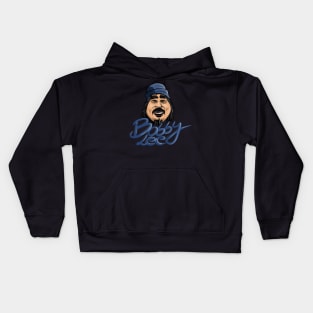 Bobby Lee With Blue Beanie Illustration Kids Hoodie